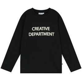 Black 'Creative Department' Long Sleeve T-shirt