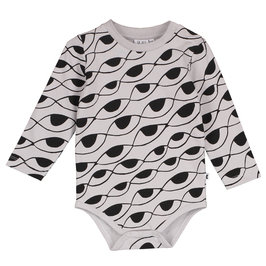 Baby Long Sleeve Body Suit with EYES AOP