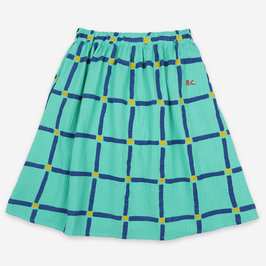 Cube All Over Woven Midi Skirt