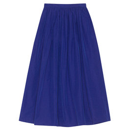 Long Blue Skirt With Pockets