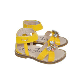 Baby Girls / Toddlers Patent Leather Sandals With Gems