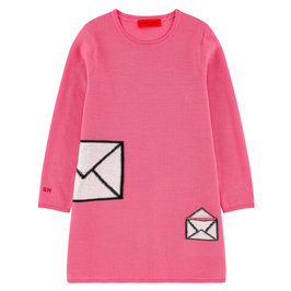 Pink Knit Wool Dress