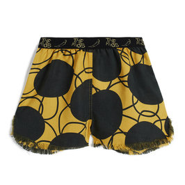 Retro Flowers Augusto Yellow Shorts