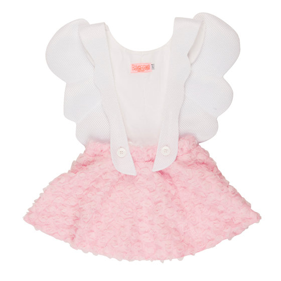 Pink Angel Girl Pinafore Dress