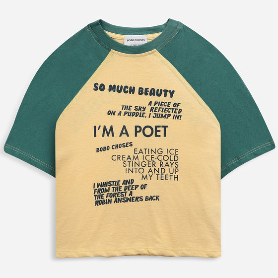 Poetry Bobo 3/4 Sleeve T-shirt
