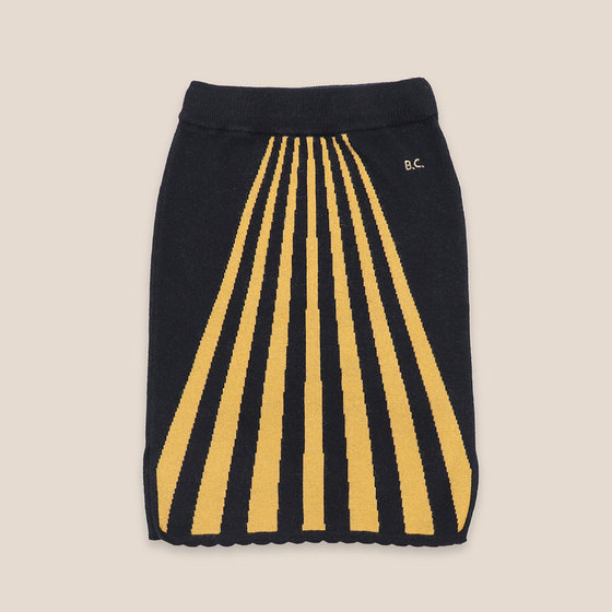 Stripes Knitted Skirt