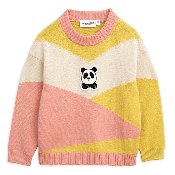 Pink Panda Knitted Wool Pullover