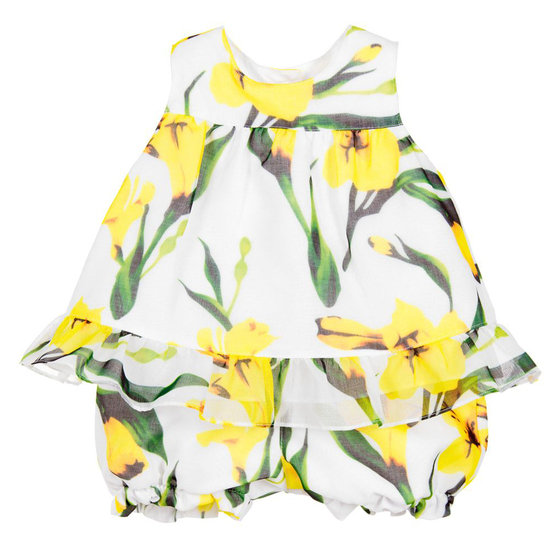Baby Girl Yellow Floral Printed Set
