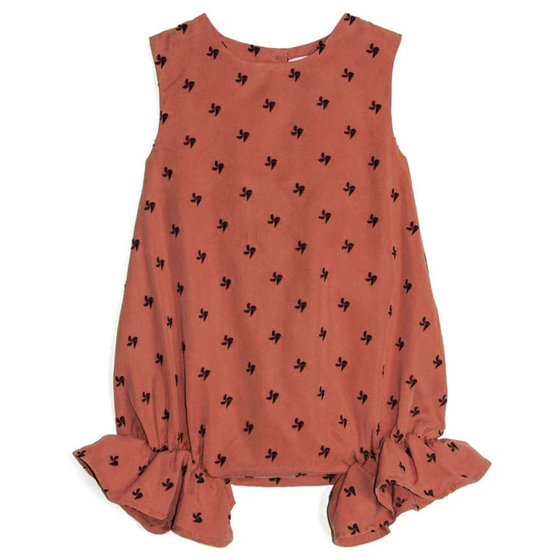 Rosalina Red Helix Woven Baby Jumpsuit