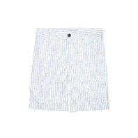 White & Blue Striped Short