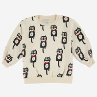 Cat O'Clock All Over Sweatshirt