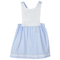 Blue Cotton Pinafore Baby Dress