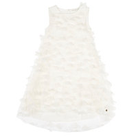 White Tulle Overlay Dress