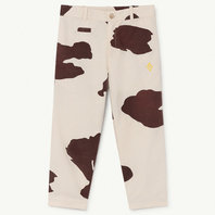 White Cow Camel Trousers