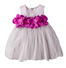 A-line Dress with Handmade Flower Thumbnail