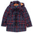 Toddler Boy Navy Blue Tweed Jacket with Hood  Thumbnail