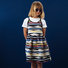 Girl's Bee Jacquard Strap Dress Thumbnail