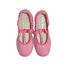 Ballerina Leather Shoes in Bright Pink Thumbnail