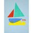 Multicolor Sail Boat T-shirt Thumbnail
