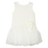 White Tweed and Tulle Sleeveless Dress Thumbnail