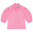 Pink Blouse with Ruffle Collar Thumbnail