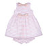 Baby Girl Stripe Bodice Dress with Bloomer Thumbnail