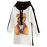 Little Girls Romeo Teddy Bear Sweatshirt Dress Thumbnail