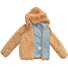 Teddy Bear Ear Brown Faux Fur Hood Jacket Thumbnail