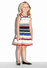 Striped Fit and Flare Dress Thumbnail