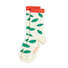 White Leaf Scallop Socks Thumbnail