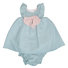 Aquamarine polkadot dress with bloomers Thumbnail