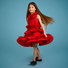 Accidental Happiness: Muffina Dress in Red Thumbnail