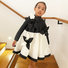 Fortuna Dress in Black & White Thumbnail