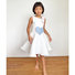 Daughter of the Goddess: Venus Dress in White & Multi-color Hearts Thumbnail