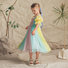 Multi-Color Chiffon Queen Dress Iris Thumbnail