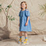 Embroidered Cotton Dress Lupina Blue Thumbnail