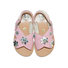 Leather Sandals with Embellished Flower Thumbnail