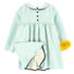 Mint Silk Dress with Fancy Feathers Thumbnail