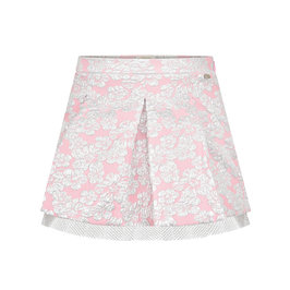 Pink and Silver Brocade Skirt