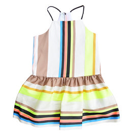 Fluo Stripe Strappy Dress