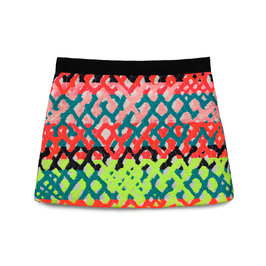 Neon jacquard mini skirt