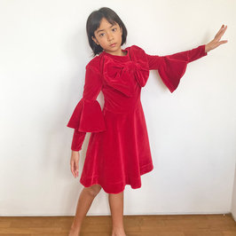 Daughter of the Goddess: Melissa Dress in Red Velvet