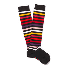 Striped Knee Socks "Baute"